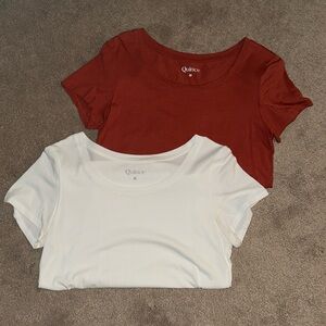 Quince Cotton Modal Scoop Neck Tee’s